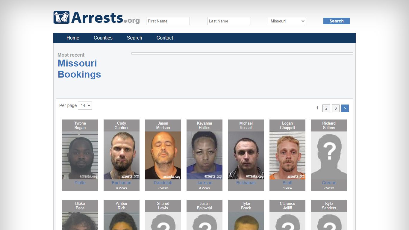 Missouri Arrests and Inmate Search